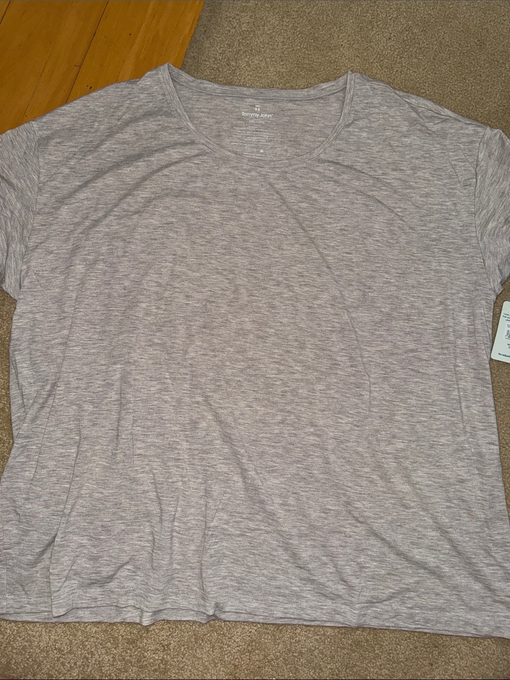 Tommy John’s “Heather dove” crew neck sleep crew tee -2x / NWT